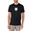 T-SHIRT FOX HEAD BLACK L